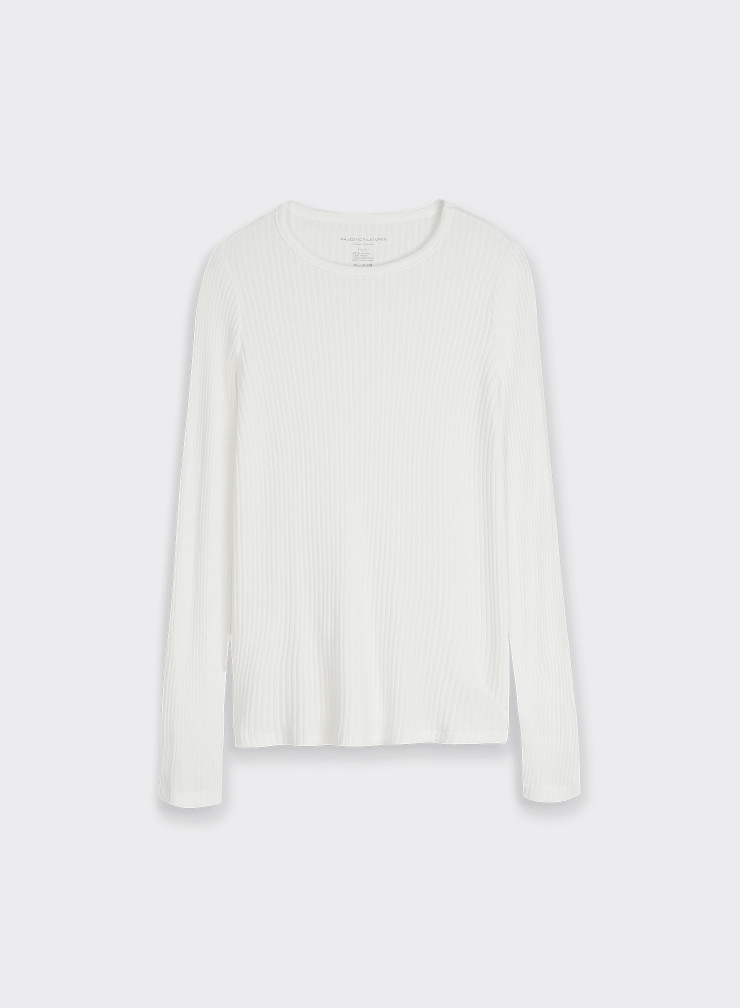 Cotton / Modal / Cashmere long sleeve turtleneck t-shirt
