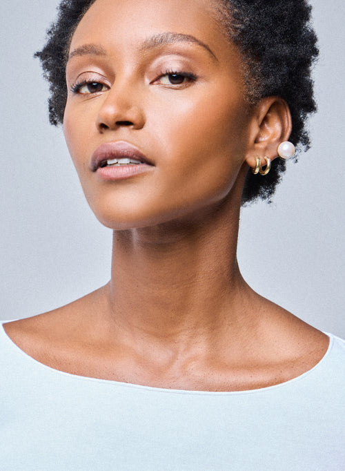 Adèle T-Shirt rundhalsausschnitt aus Viskose / Elastan - MAJESTIC FILATURES