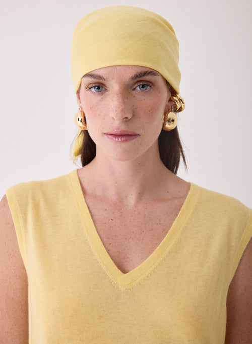 Yellow Bandana in Cashmere - MAJESTIC FILATURES