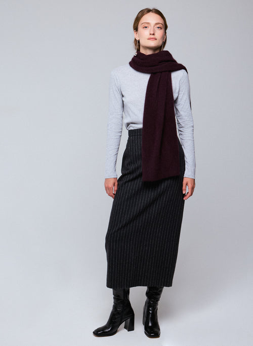 Echarpe Violette en Raccoon / Polyamide - MAJESTIC FILATURES