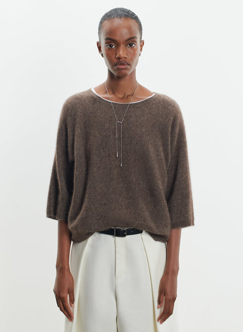 Pull en raccoon et polyamide - MAJESTIC FILATURES
