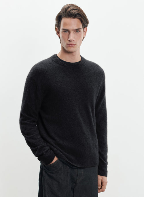 Pull en raccoon et polyamide - MAJESTIC FILATURES