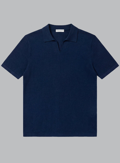 Polo Blue Moon Manches Courtes en Lin - MAJESTIC FILATURES
