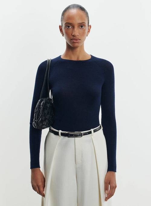 Swater in merino wool and silk - MAJESTIC FILATURES