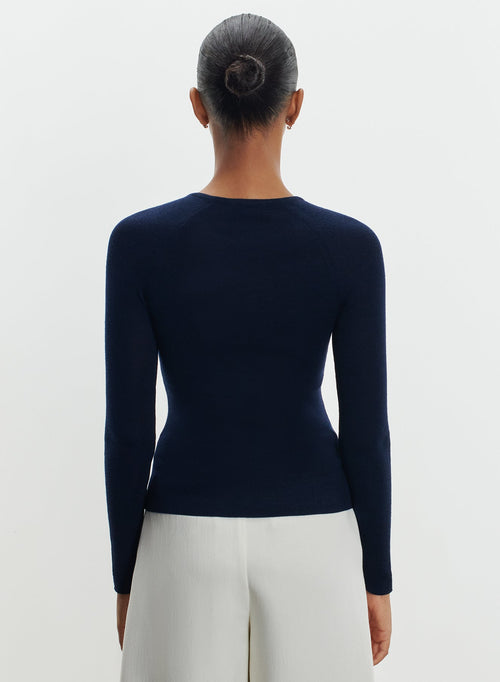 Swater in merino wool and silk - MAJESTIC FILATURES