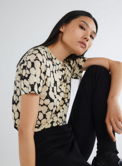 Long Ribbed Black Legging in Merino Wool - MAJESTIC FILATURES