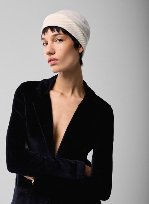 Bonnet Blanc en Cachemire - MAJESTIC FILATURES