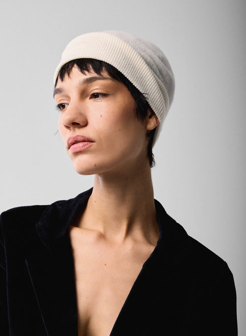Bonnet Blanc en Cachemire - MAJESTIC FILATURES