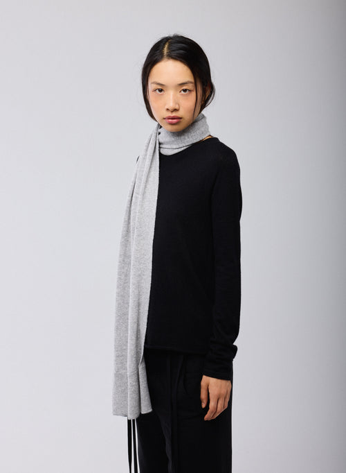 Echarpe Grise en Cachemire - MAJESTIC FILATURES