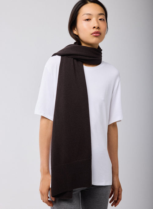 Echarpe Marron en Cachemire - MAJESTIC FILATURES