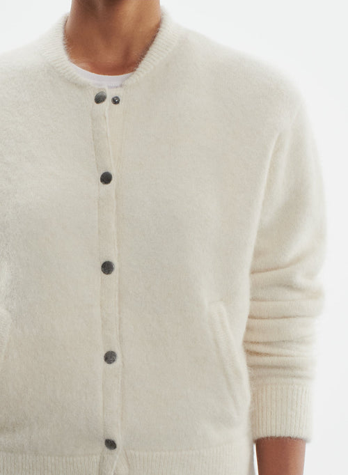 Teddy jacket in alpaca, polyamide and elastane - MAJESTIC FILATURES