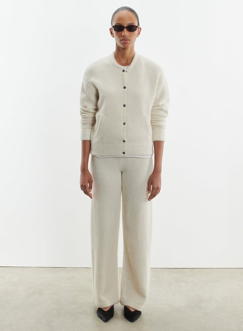 Pantalon en alpaga, polyamide et élasthanne - MAJESTIC FILATURES