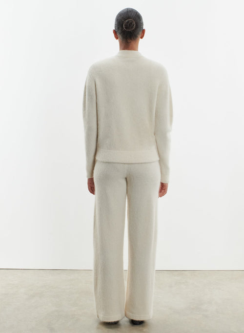 Pantalon en alpaga, polyamide et élasthanne - MAJESTIC FILATURES
