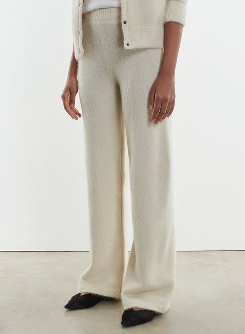 Pantalon en alpaga, polyamide et élasthanne - MAJESTIC FILATURES