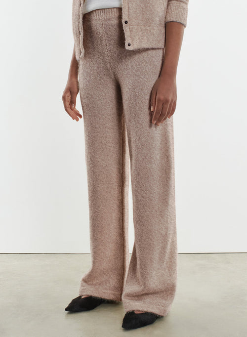 Pantalon en alpaga, polyamide et élasthanne - MAJESTIC FILATURES