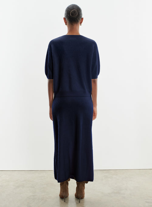 Jupe en laine et cachemire - MAJESTIC FILATURES