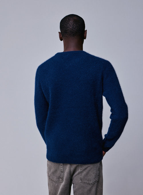 Pull homme laine col roulé Navy Emeric Pull homme laine col roulé Navy Emeric