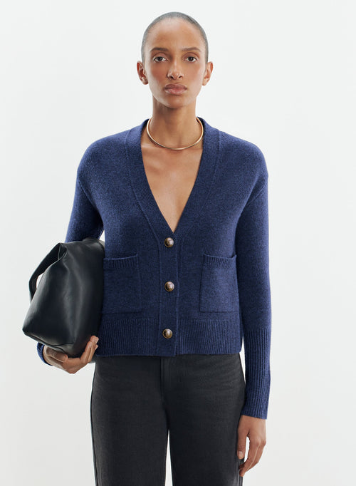 Cardigan in wool and cashmere - MAJESTIC FILATURES