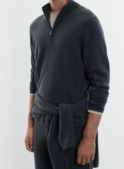 Pull en laine mérinos et élasthanne - MAJESTIC FILATURES