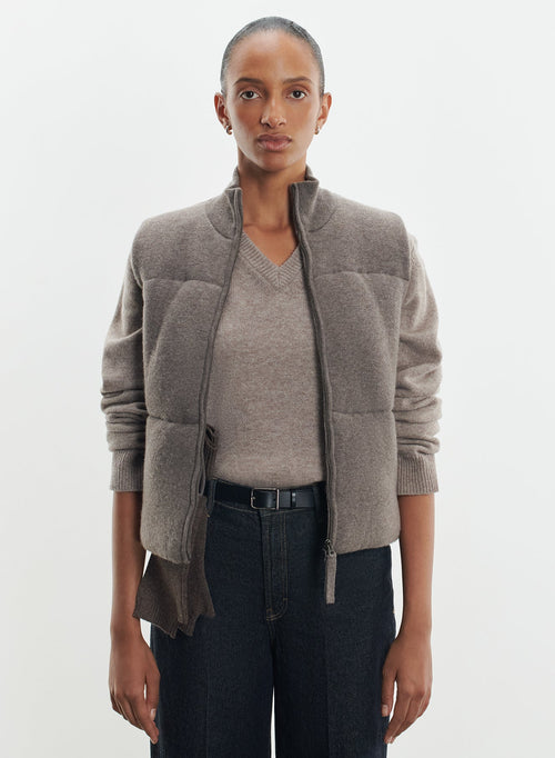 Strickjacke aus merinowolle und kaschmir - MAJESTIC FILATURES