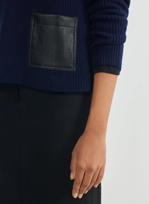 Jersey de cuero y lana merino - MAJESTIC FILATURES