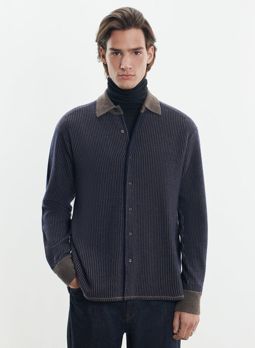 Wool and cashmere shirt - MAJESTIC FILATURES