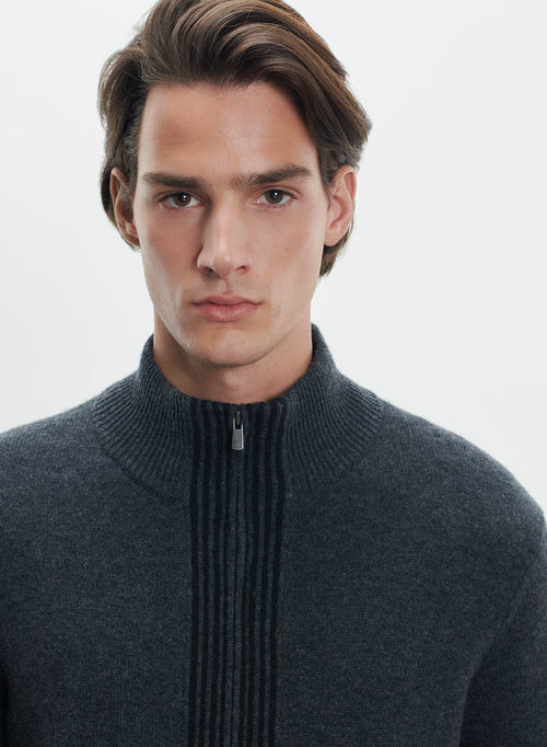 Strickjacke aus wolle und kaschmir - MAJESTIC FILATURES
