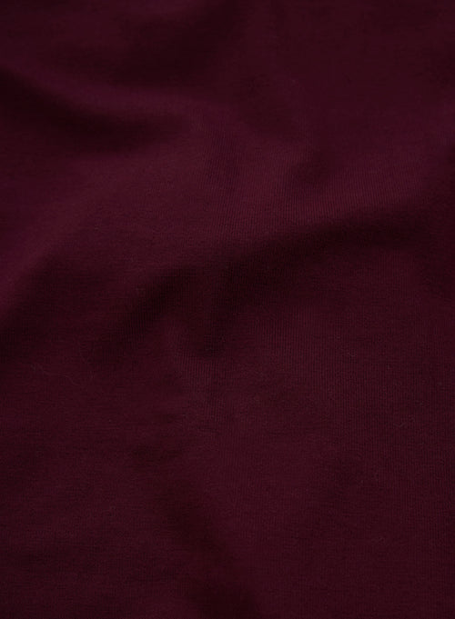 Camisa burdeos de manga larga de viscosa y elastano - MAJESTIC FILATURES