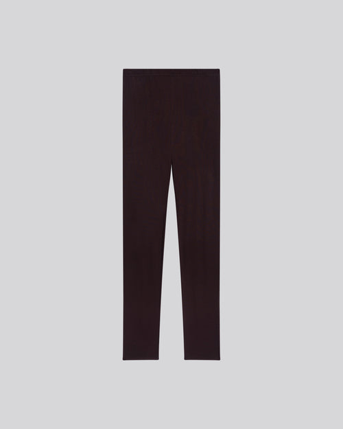Pantalon Aubergine en Viscose / Elasthanne - MAJESTIC FILATURES