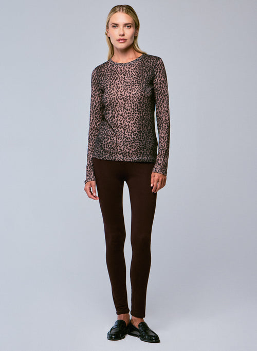 Pantalon Aubergine en Viscose / Elasthanne - MAJESTIC FILATURES