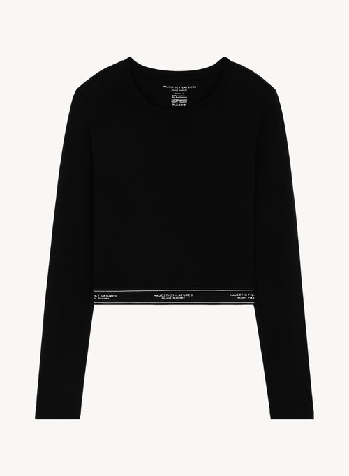 Viskose- und Elastan-T-Shirt - MAJESTIC FILATURES