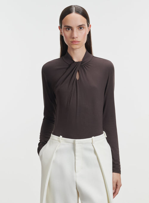 Viskose- und Elastan-T-Shirt - MAJESTIC FILATURES