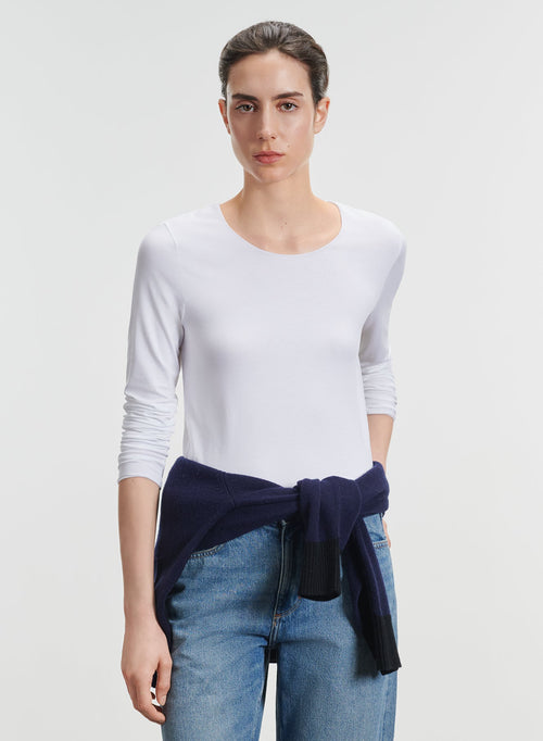 Viskose- und Elastan-T-Shirt - MAJESTIC FILATURES