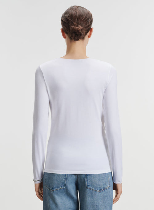 Viskose- und Elastan-T-Shirt - MAJESTIC FILATURES
