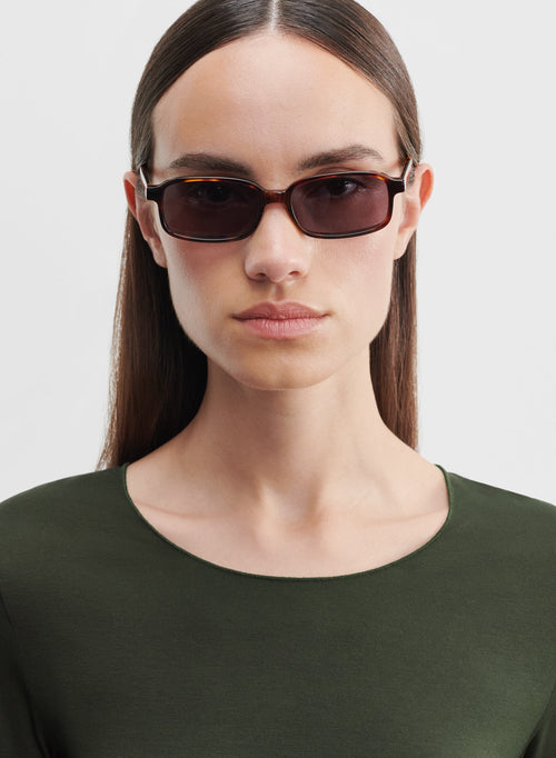 Viscose and elastane T-shirt - MAJESTIC FILATURES