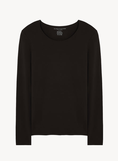 Viskose- und Elastan-T-Shirt - MAJESTIC FILATURES