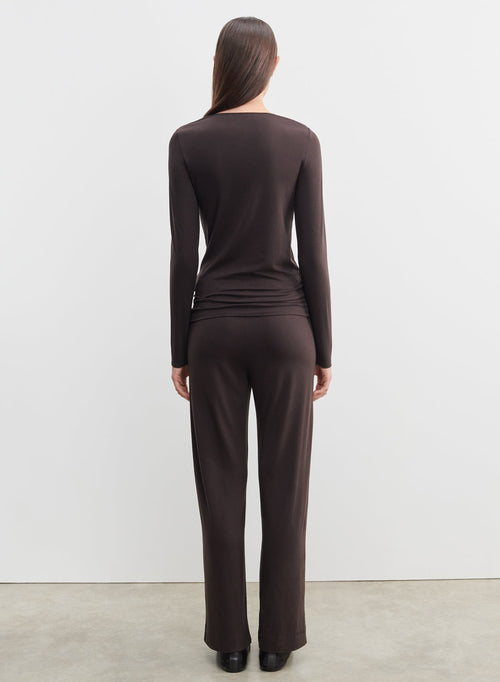 Viskose- und Elastan-T-Shirt - MAJESTIC FILATURES