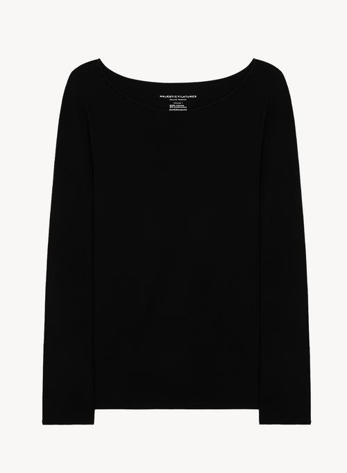 Camiseta de viscosa y elastano - MAJESTIC FILATURES