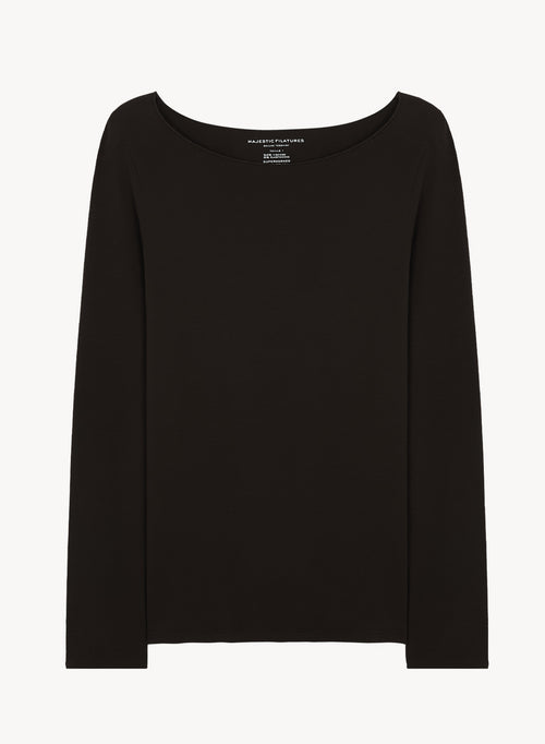 Viskose- und Elastan-T-Shirt - MAJESTIC FILATURES