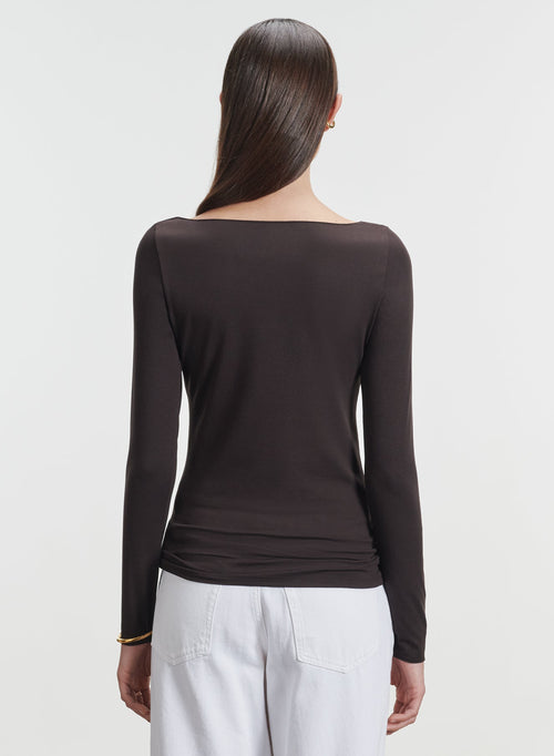 Viskose- und Elastan-T-Shirt - MAJESTIC FILATURES