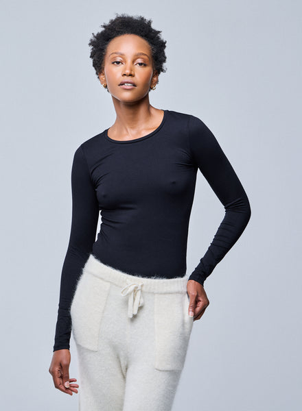 T-shirt Noir Phildar Femme Taille XL - Manches Ballon 3/4, 70% Coton 30% Polyamide - Occasion Très Bon état