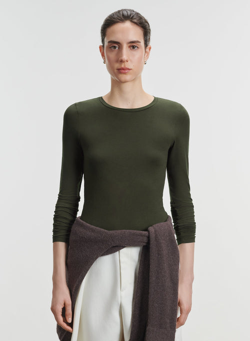 Camiseta de viscosa y elastano - MAJESTIC FILATURES