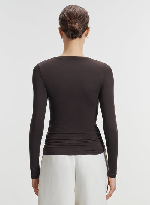 Viskose- und Elastan-T-Shirt - MAJESTIC FILATURES