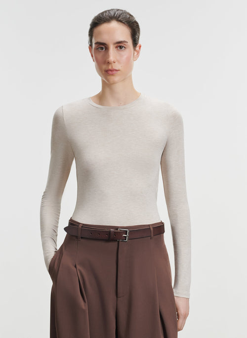 Camiseta de viscosa y elastano - MAJESTIC FILATURES