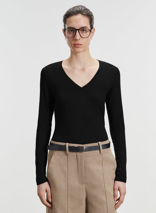 Viskose- und Elastan-T-Shirt - MAJESTIC FILATURES