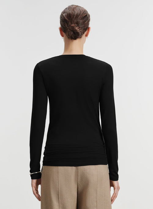 Viskose- und Elastan-T-Shirt - MAJESTIC FILATURES