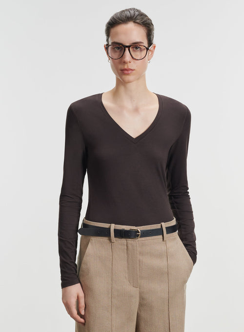 Viskose- und Elastan-T-Shirt - MAJESTIC FILATURES