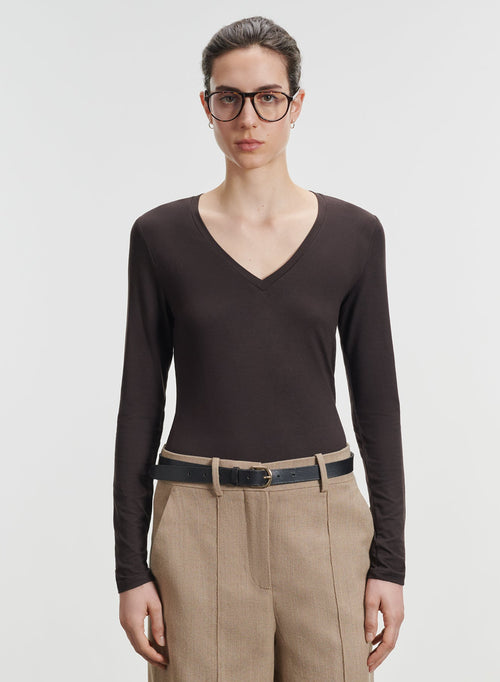 Viskose- und Elastan-T-Shirt - MAJESTIC FILATURES
