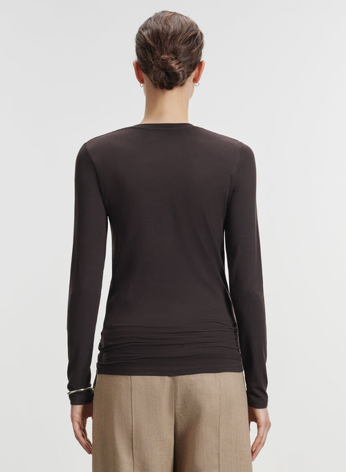 Viskose- und Elastan-T-Shirt - MAJESTIC FILATURES