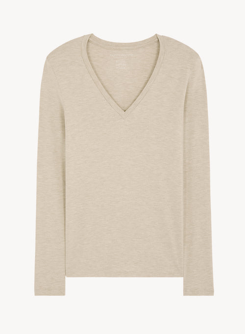 Viskose- und Elastan-T-Shirt - MAJESTIC FILATURES